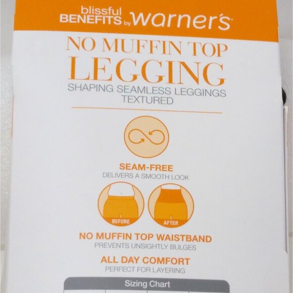 Warner's Blissful Benefits No Muffin Top Leggings 2 Pair L/XL Seam Free - Picture 8 of 10